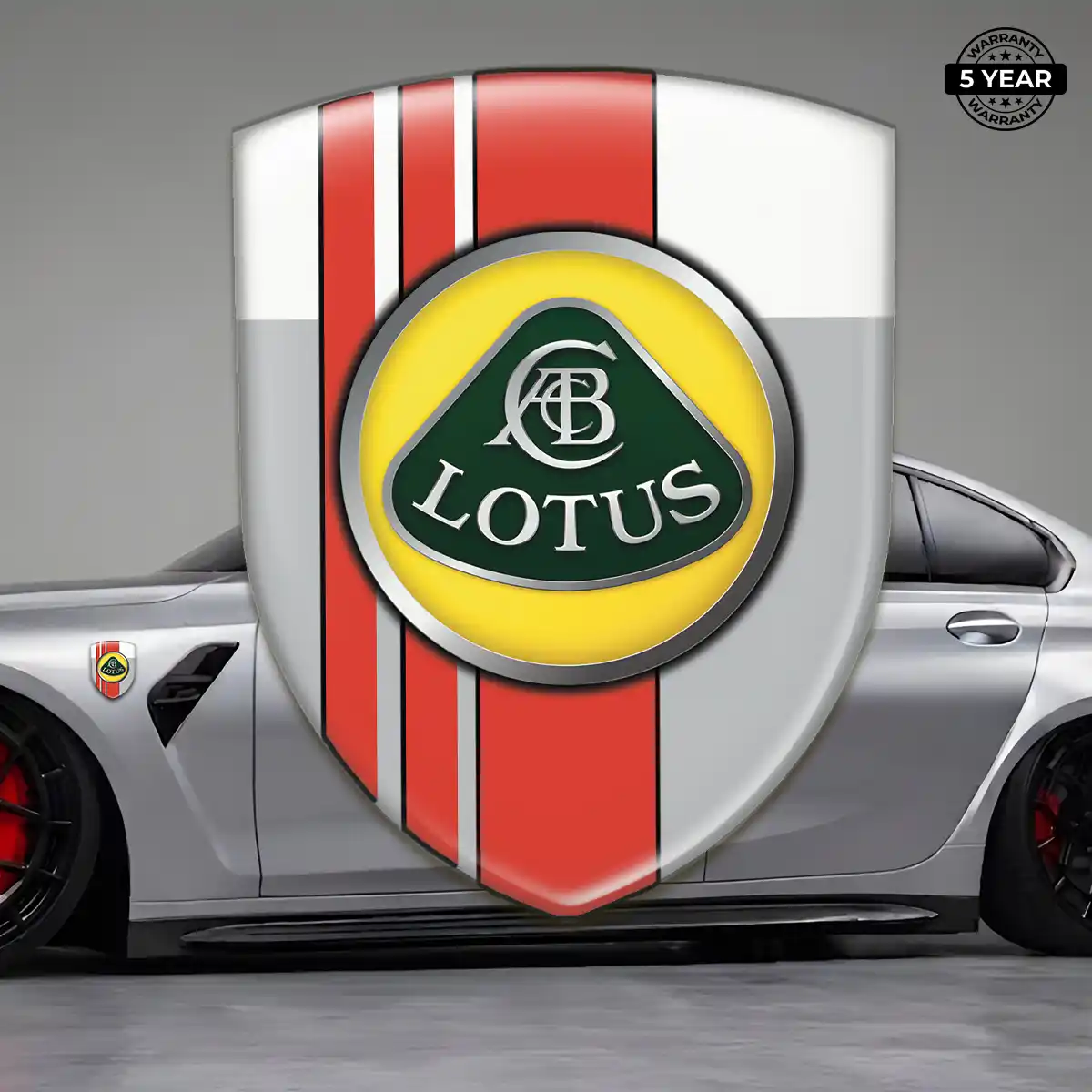 Lotus Emblem Logo Badge Cabin Style