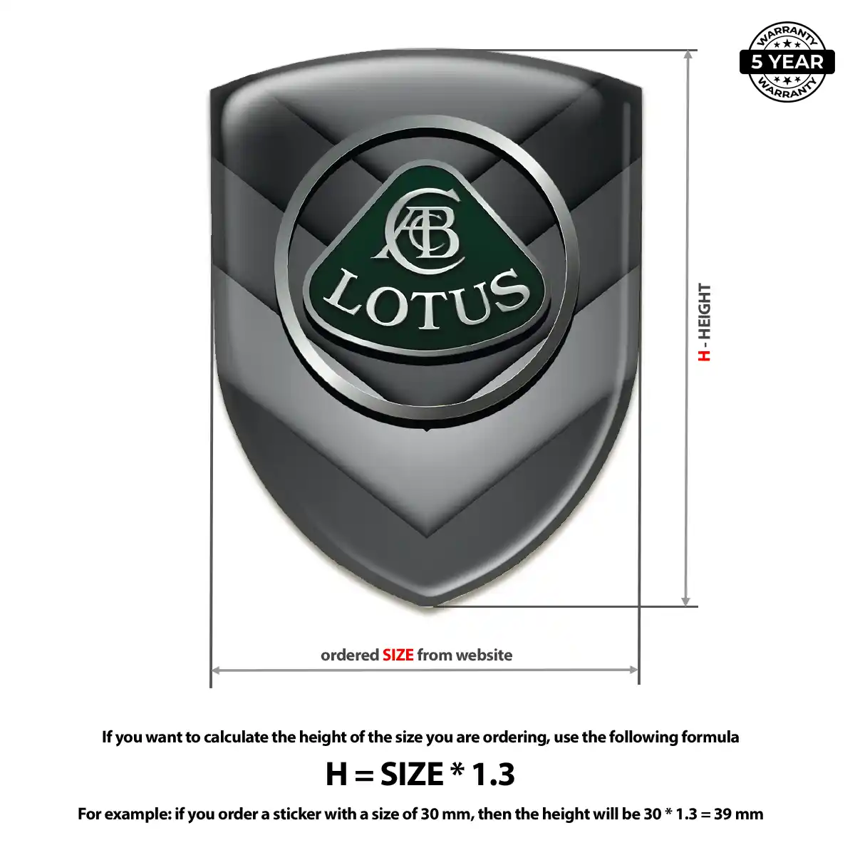 Lotus Emblem Logo Badge Exterior Luxe