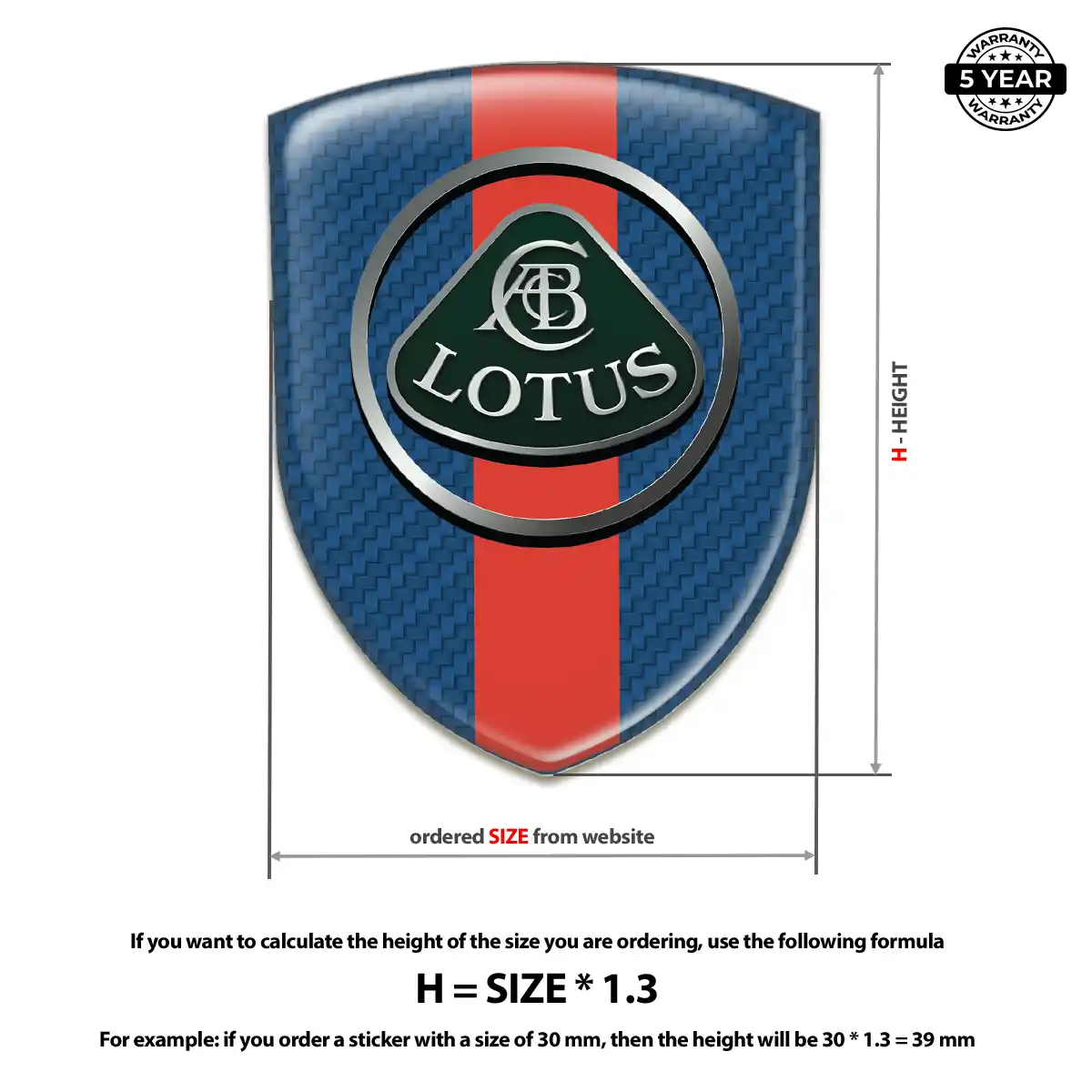 Lotus Emblem Logo Badge Outer Style