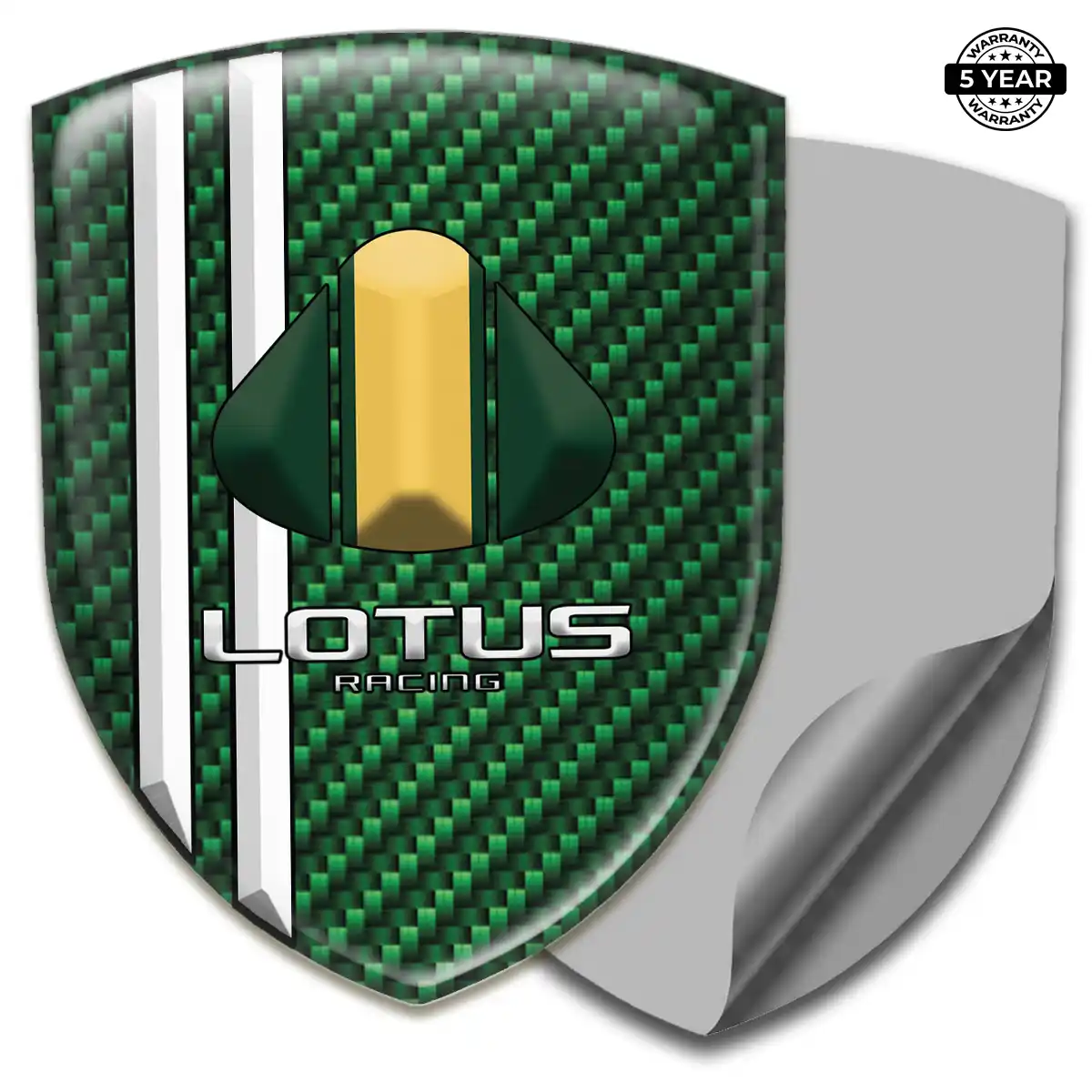 Lotus Emblem Logo Badge Premium Dome