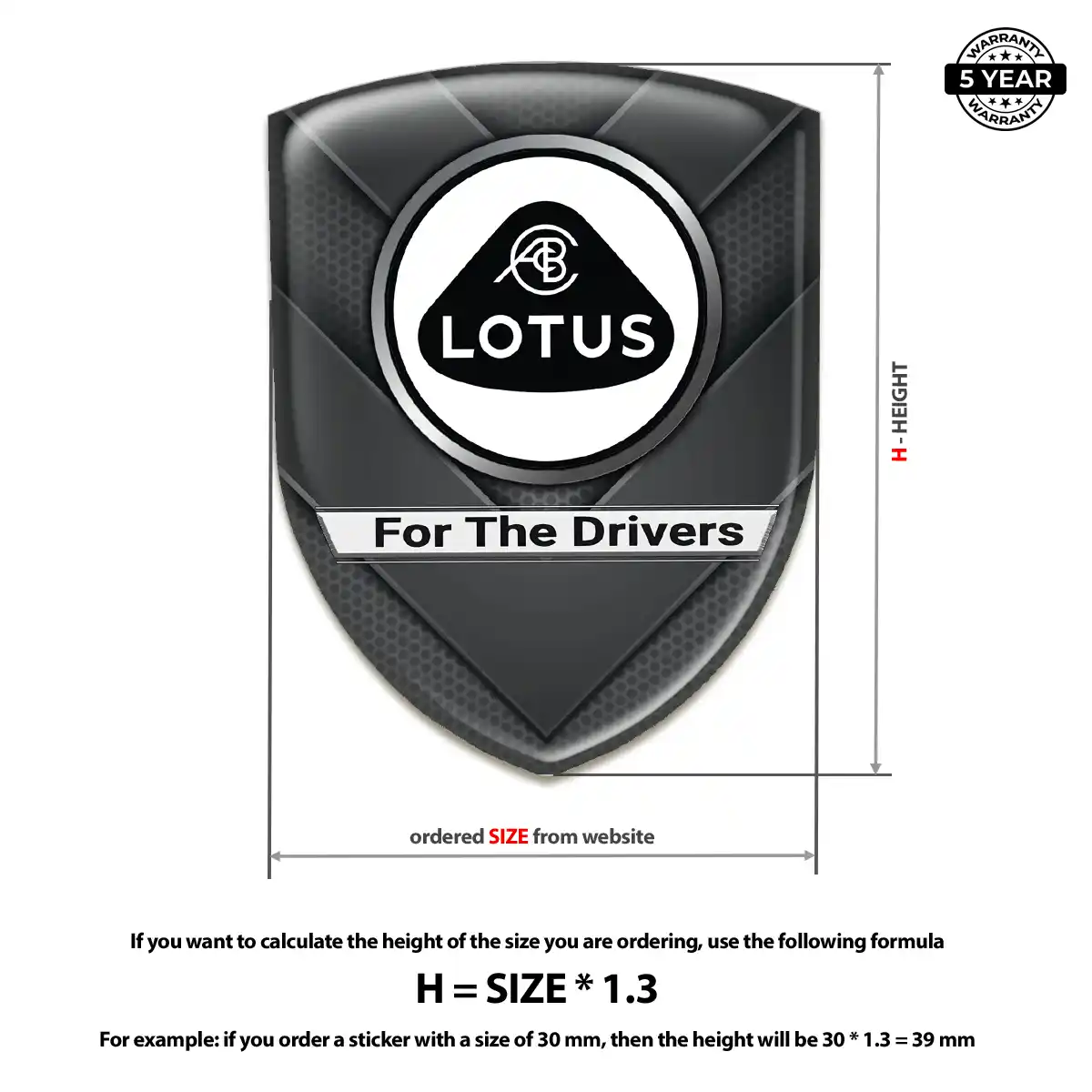 Lotus Emblem Logo Badge Prime Quality