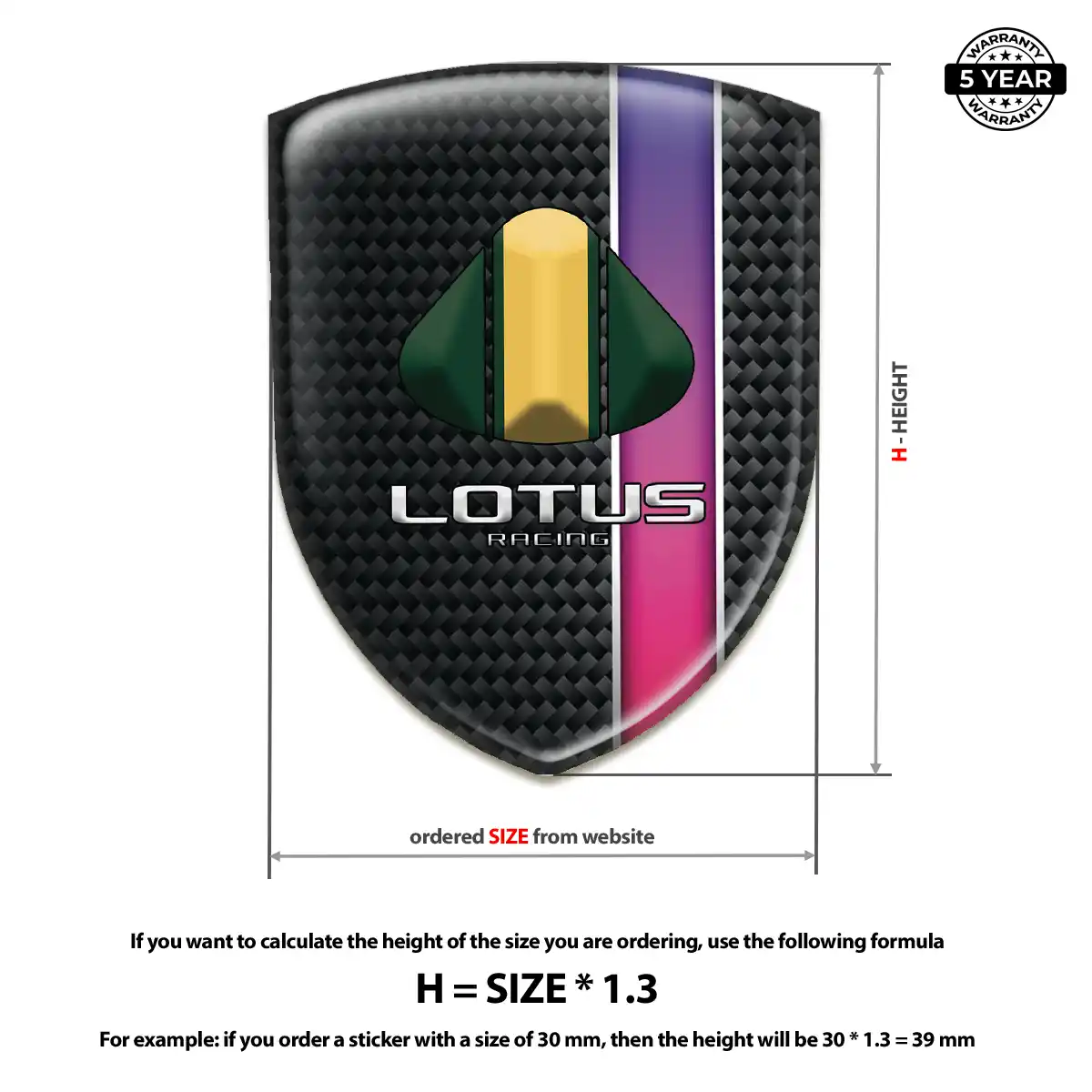 Lotus Emblem Logo Badge Resin Elite