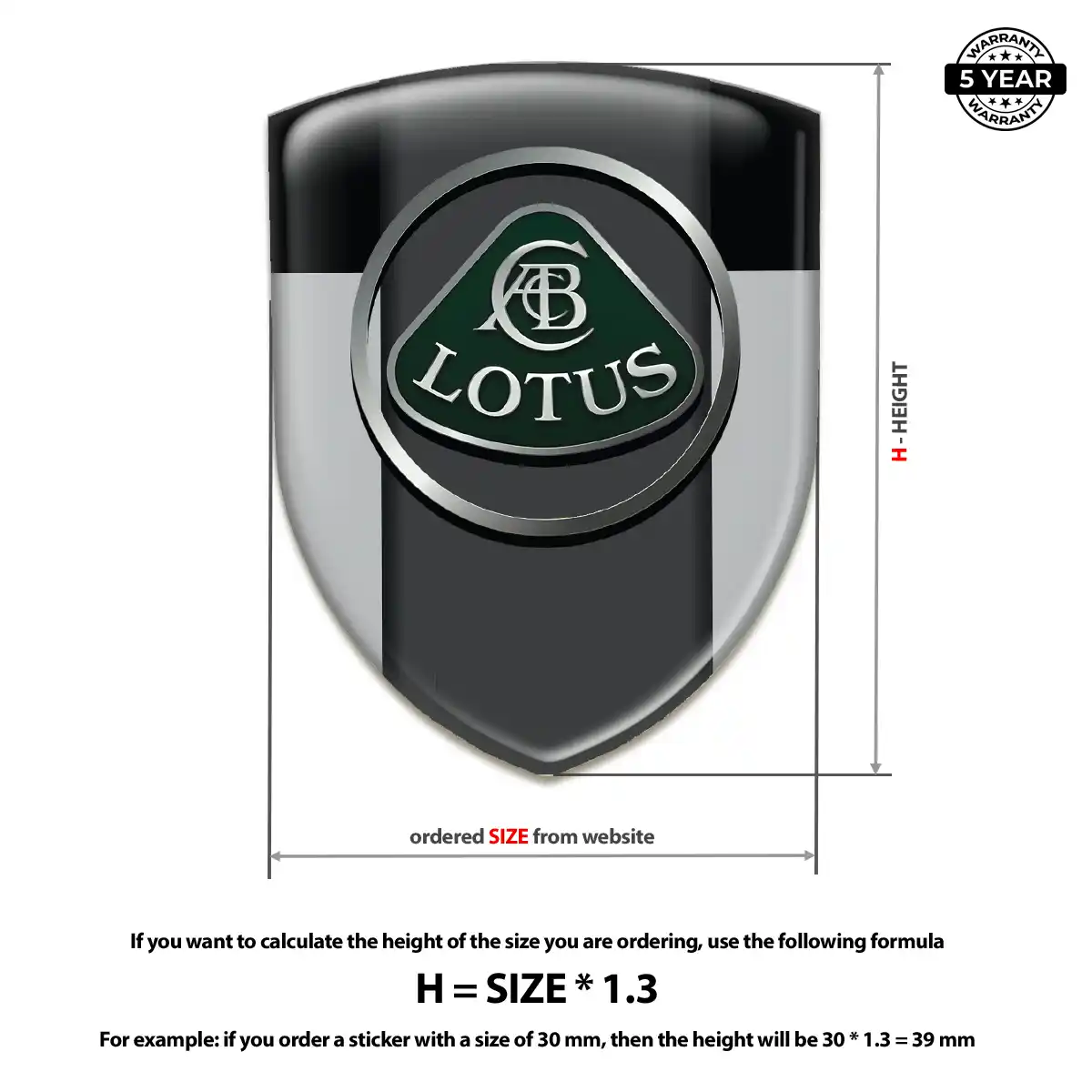 Lotus Emblem Logo Badge Resin Luxe
