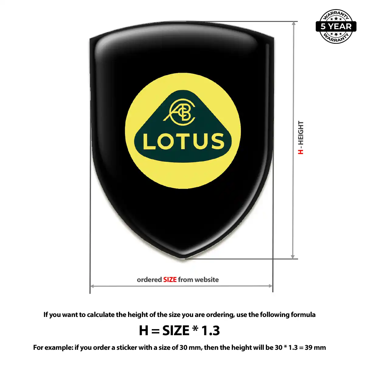 Lotus Emblem Logo Cabin Style