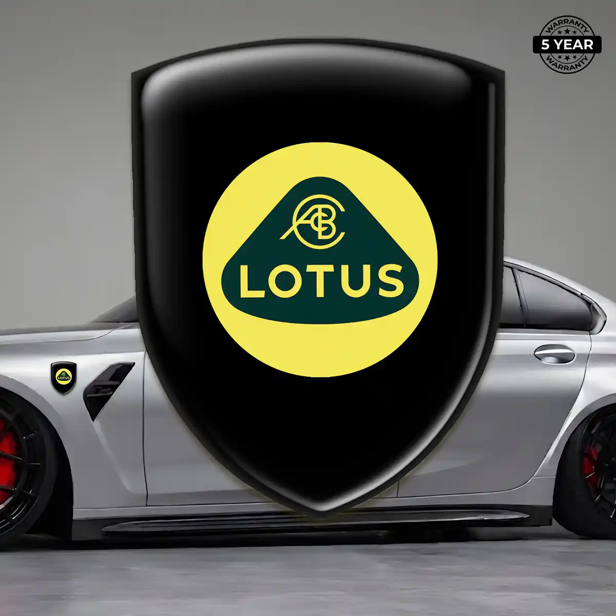 Lotus Emblem Logo Cabin Style