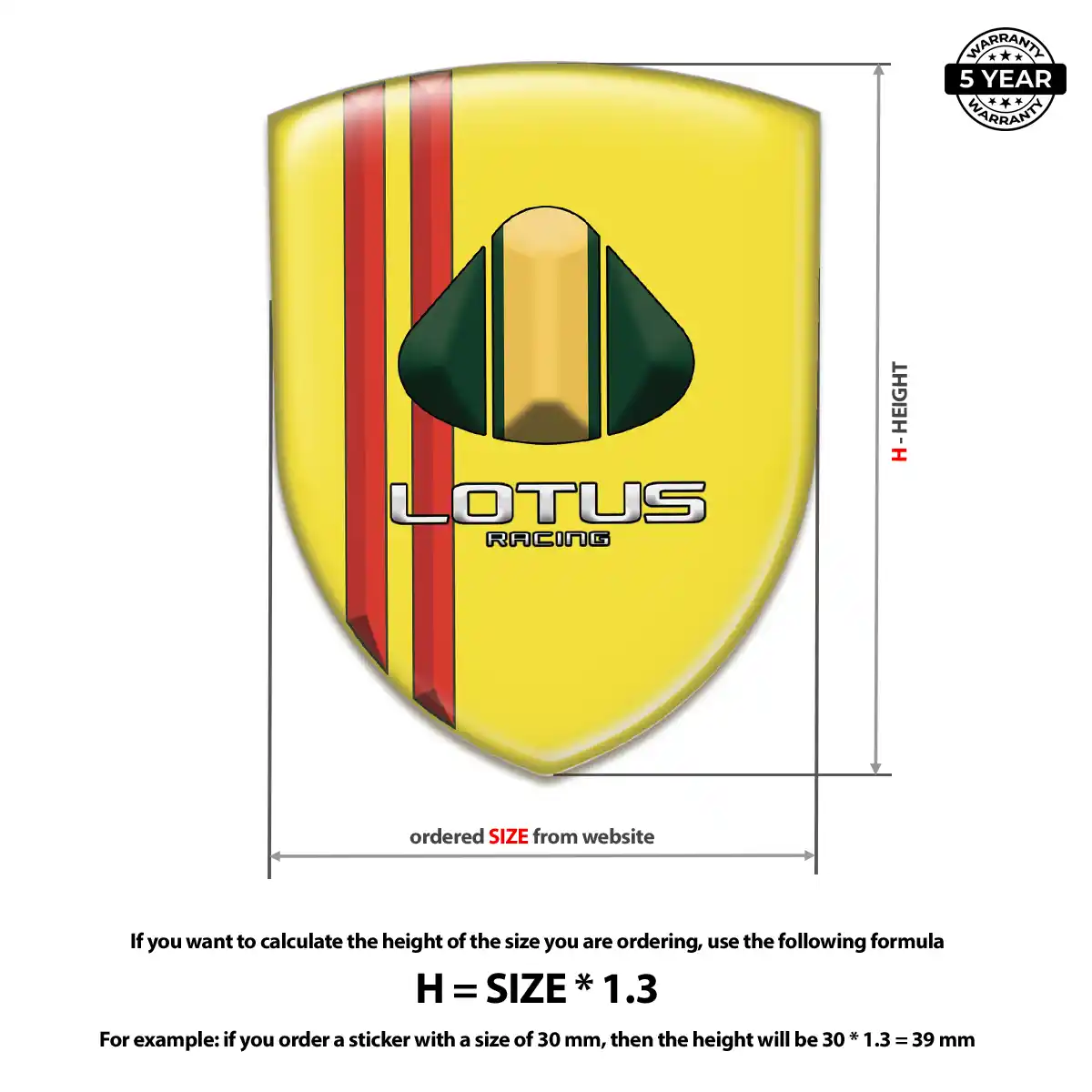 Lotus Emblem Logo Elite Finish