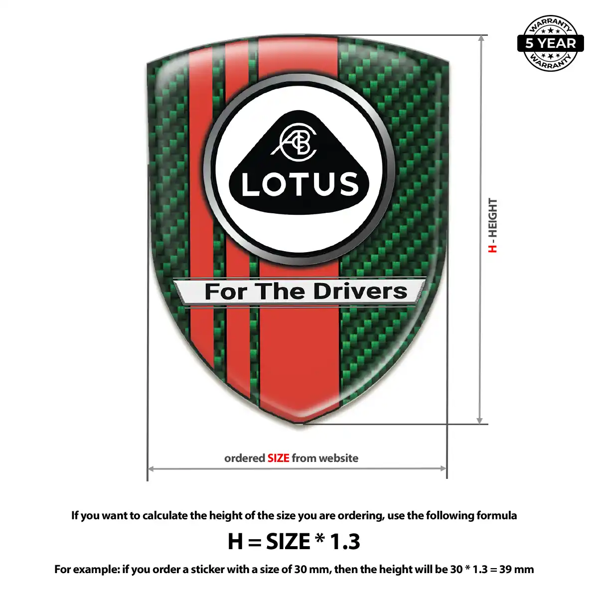 Lotus Emblem Logo Premium Dome