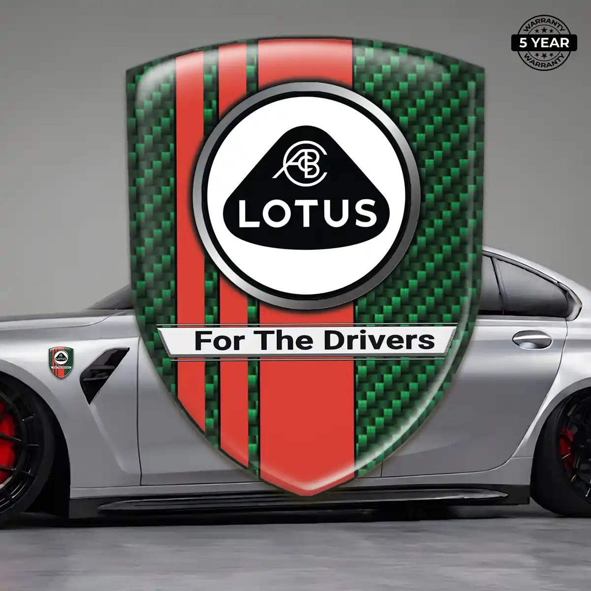 Lotus Emblem Logo Premium Dome