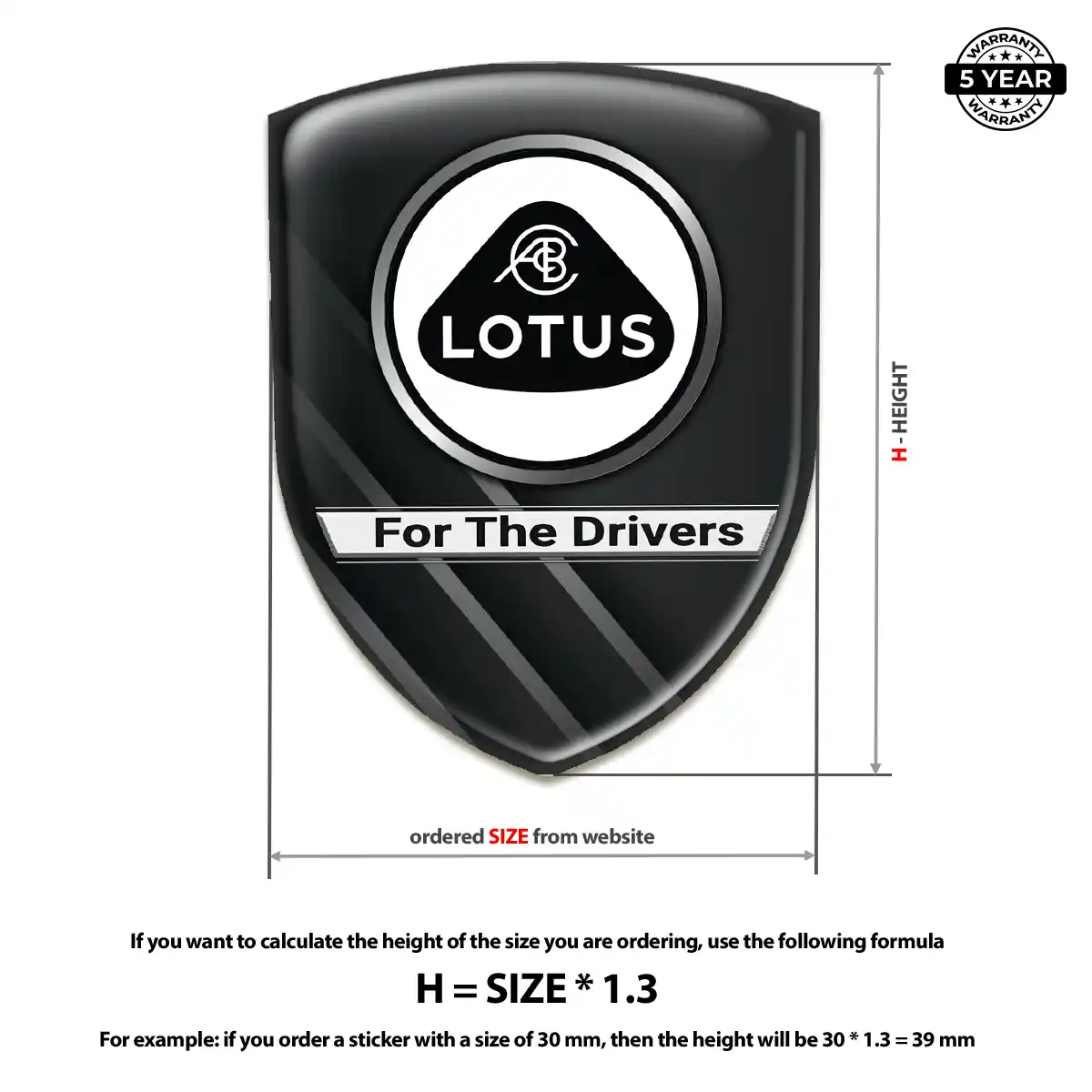 Lotus Emblem Logo Resin Elite