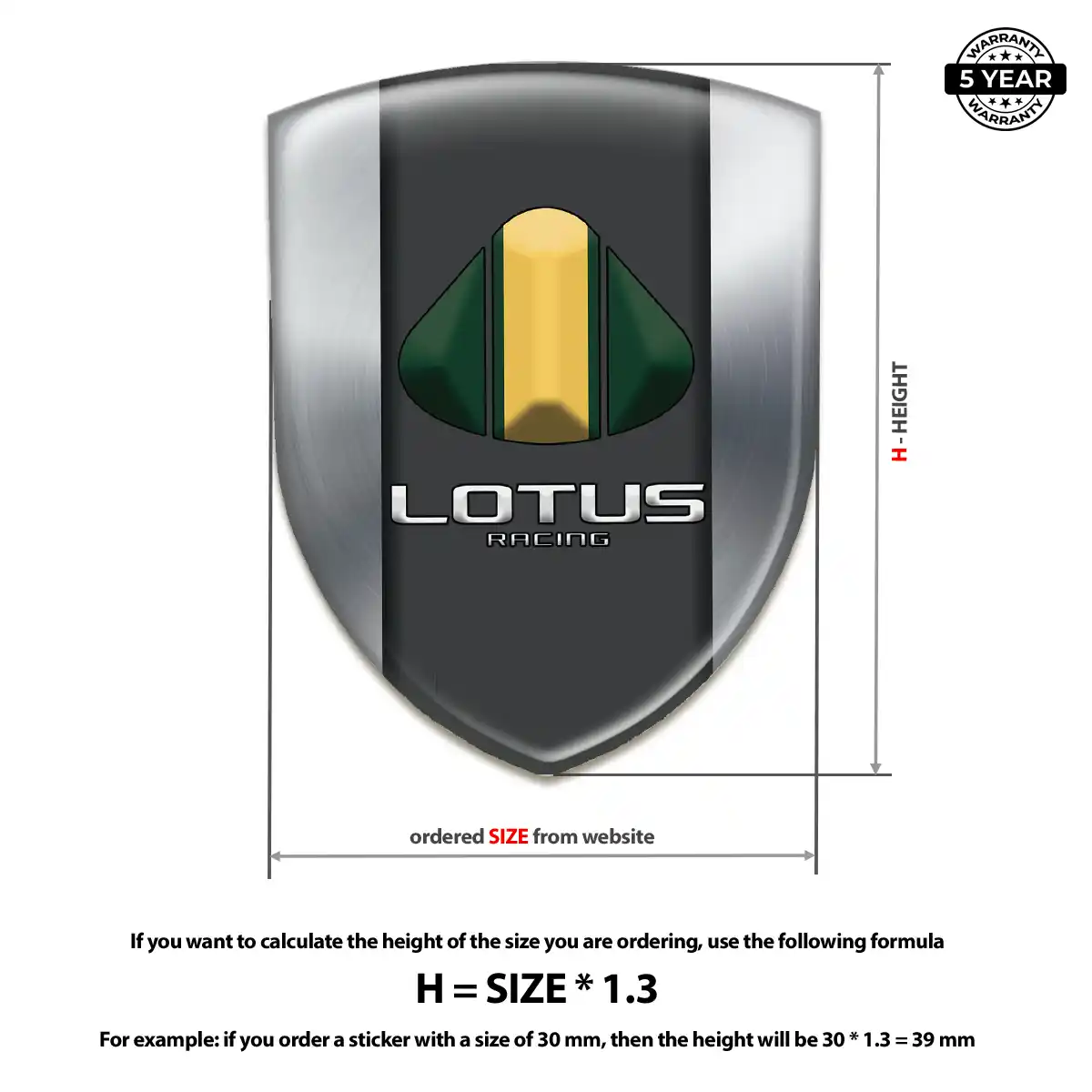 Lotus Emblem Logo Resin Luxe