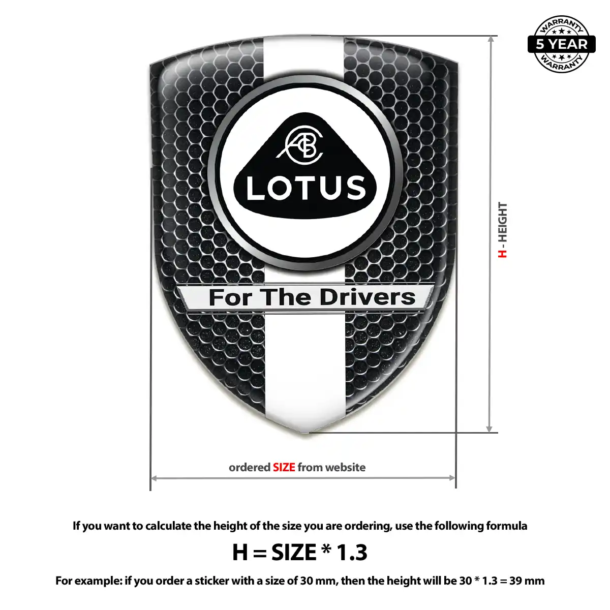 Lotus Emblem Resin Elite