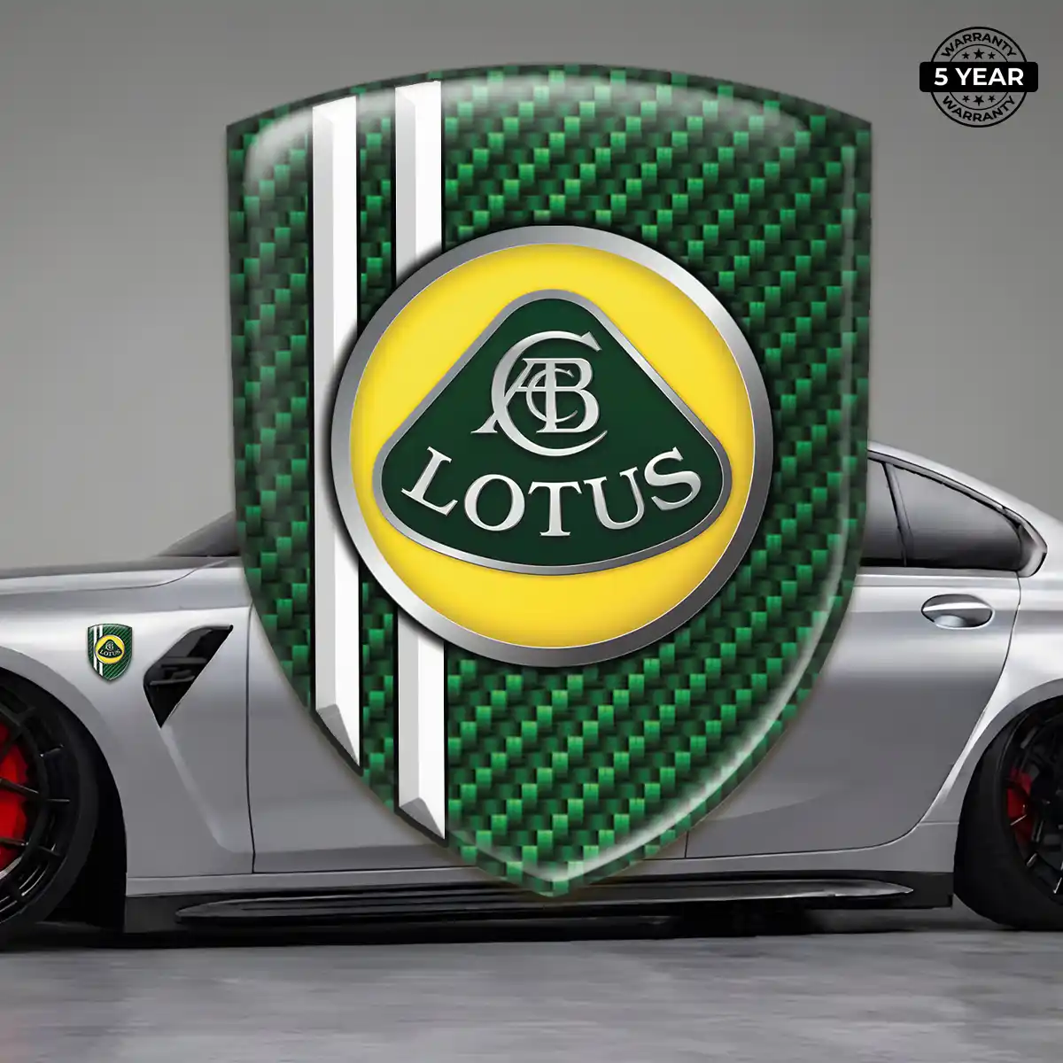 Lotus Emblem Shield Cabin Style
