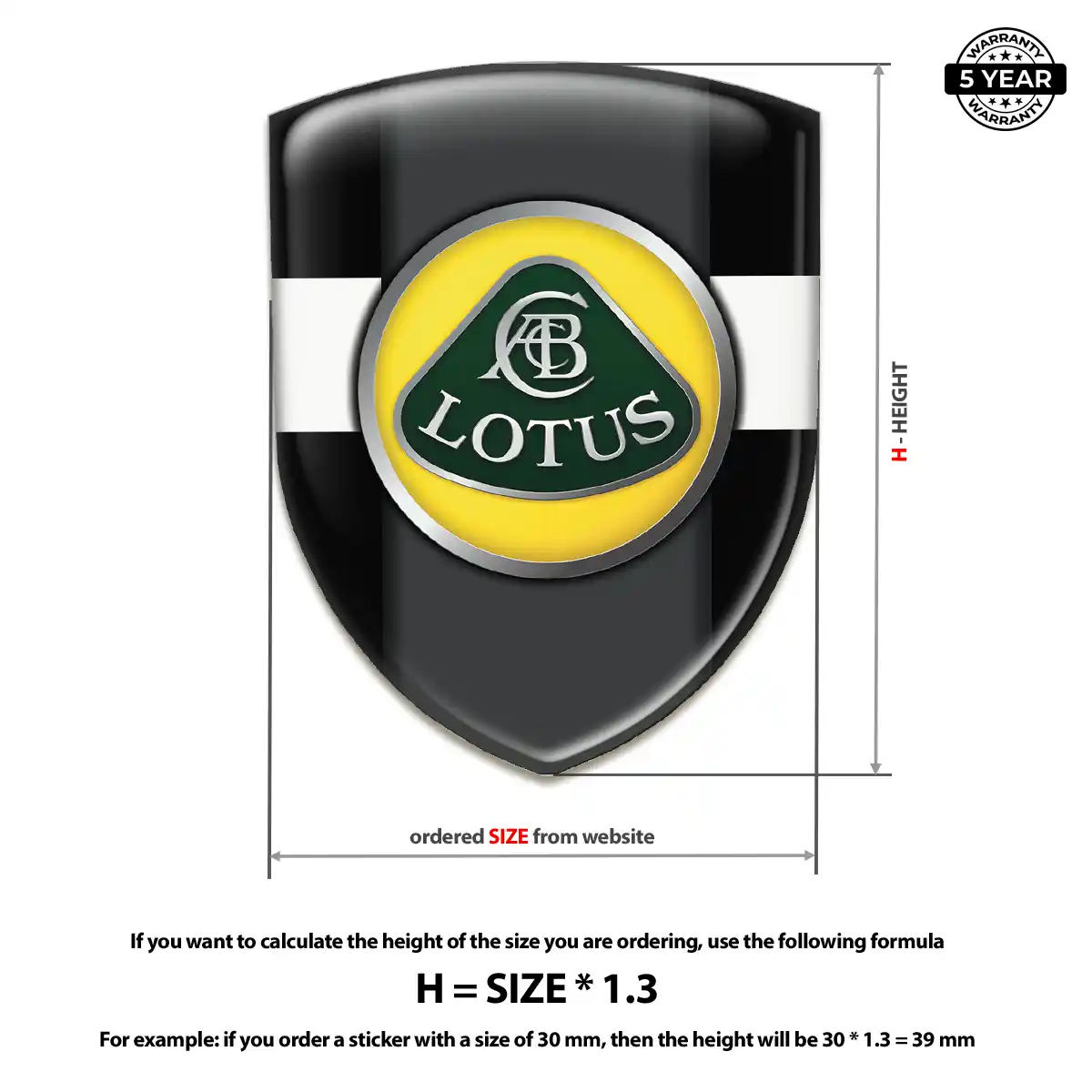 Lotus Emblem Shield Outer Style