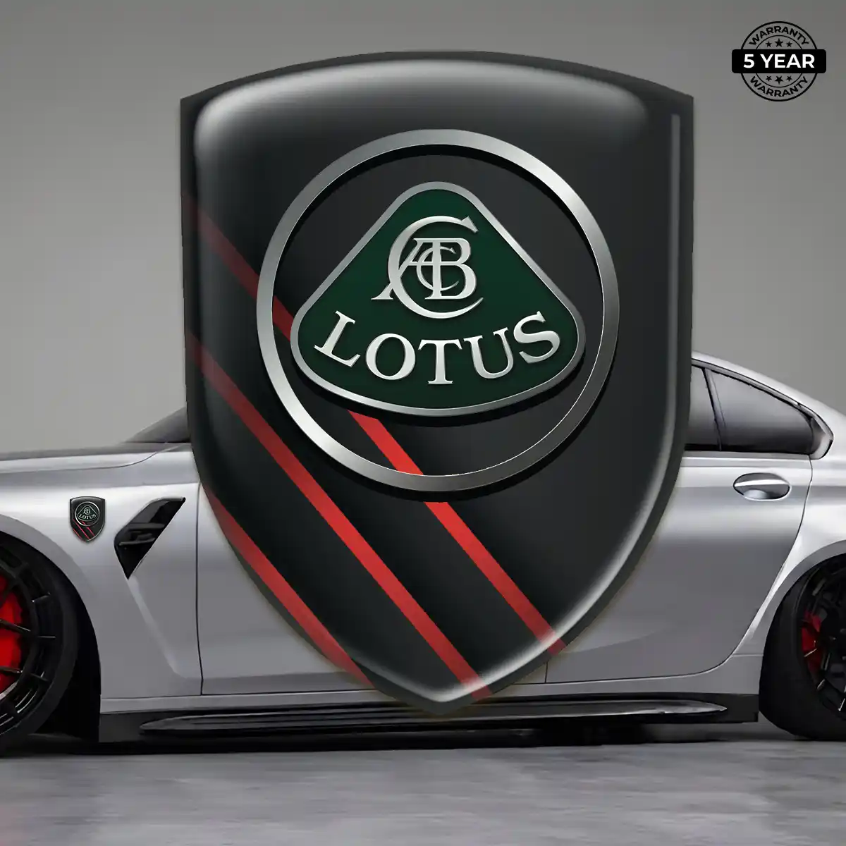 Lotus Emblem Shield Premium Dome