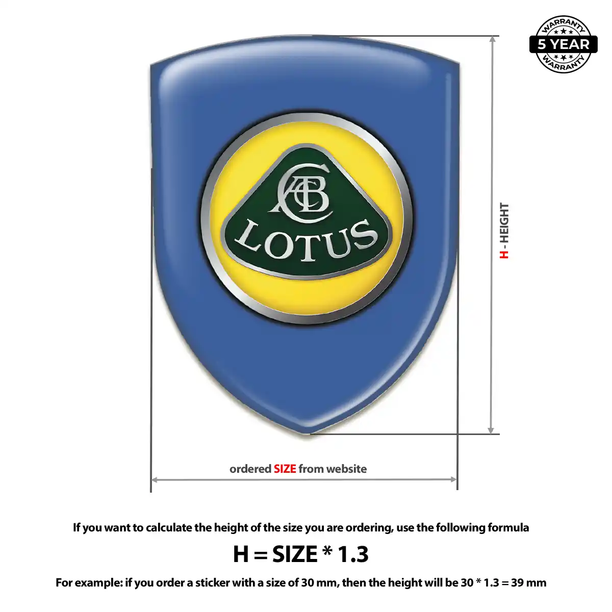 Lotus Emblem Shield Prime Quality