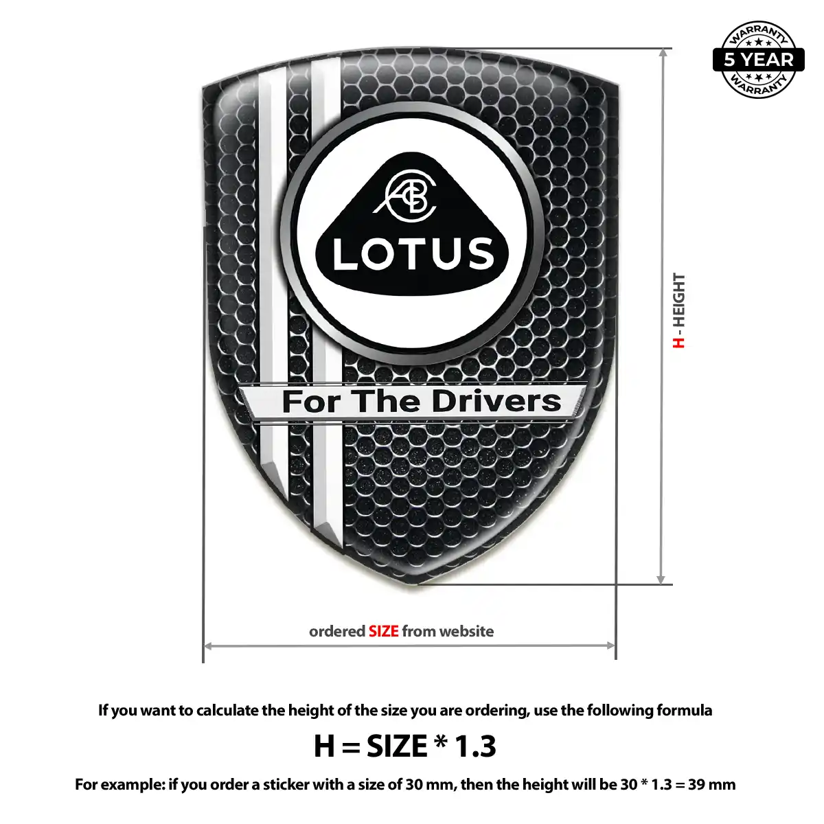Lotus Emblem Silicone Cabin Style