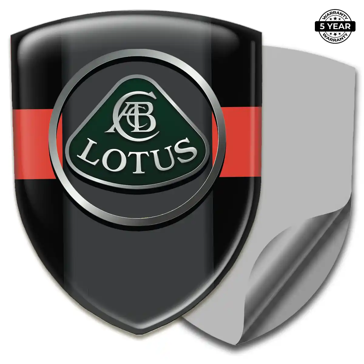 Lotus Epoxy Domed Sticker Cabin Style
