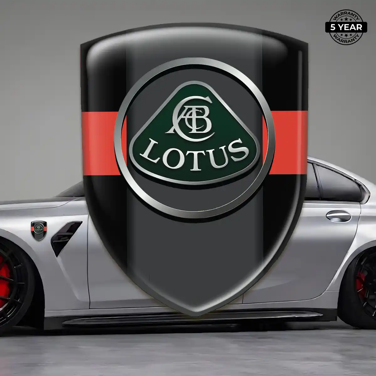Lotus Epoxy Domed Sticker Cabin Style