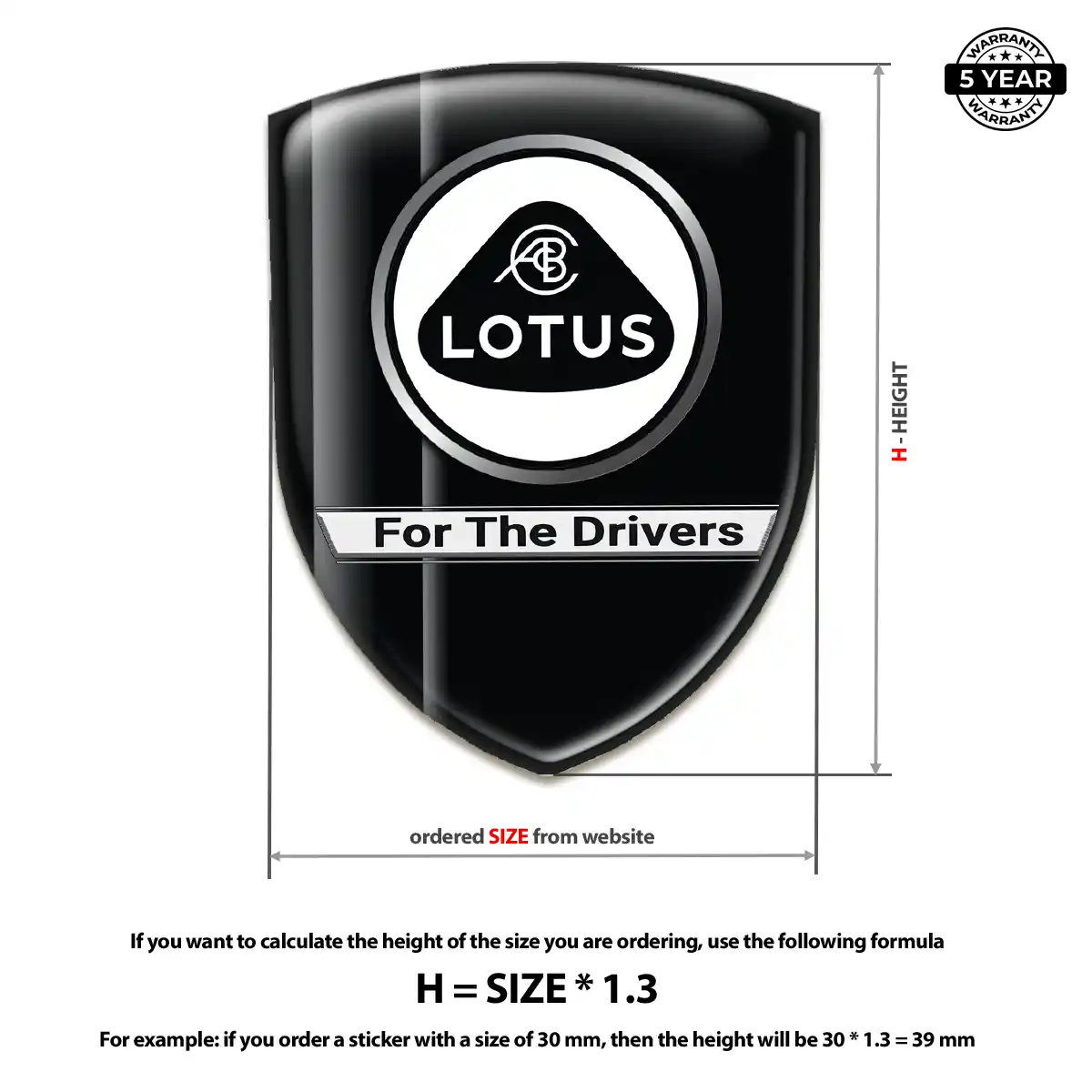 Lotus Epoxy Domed Sticker Deluxe Edition