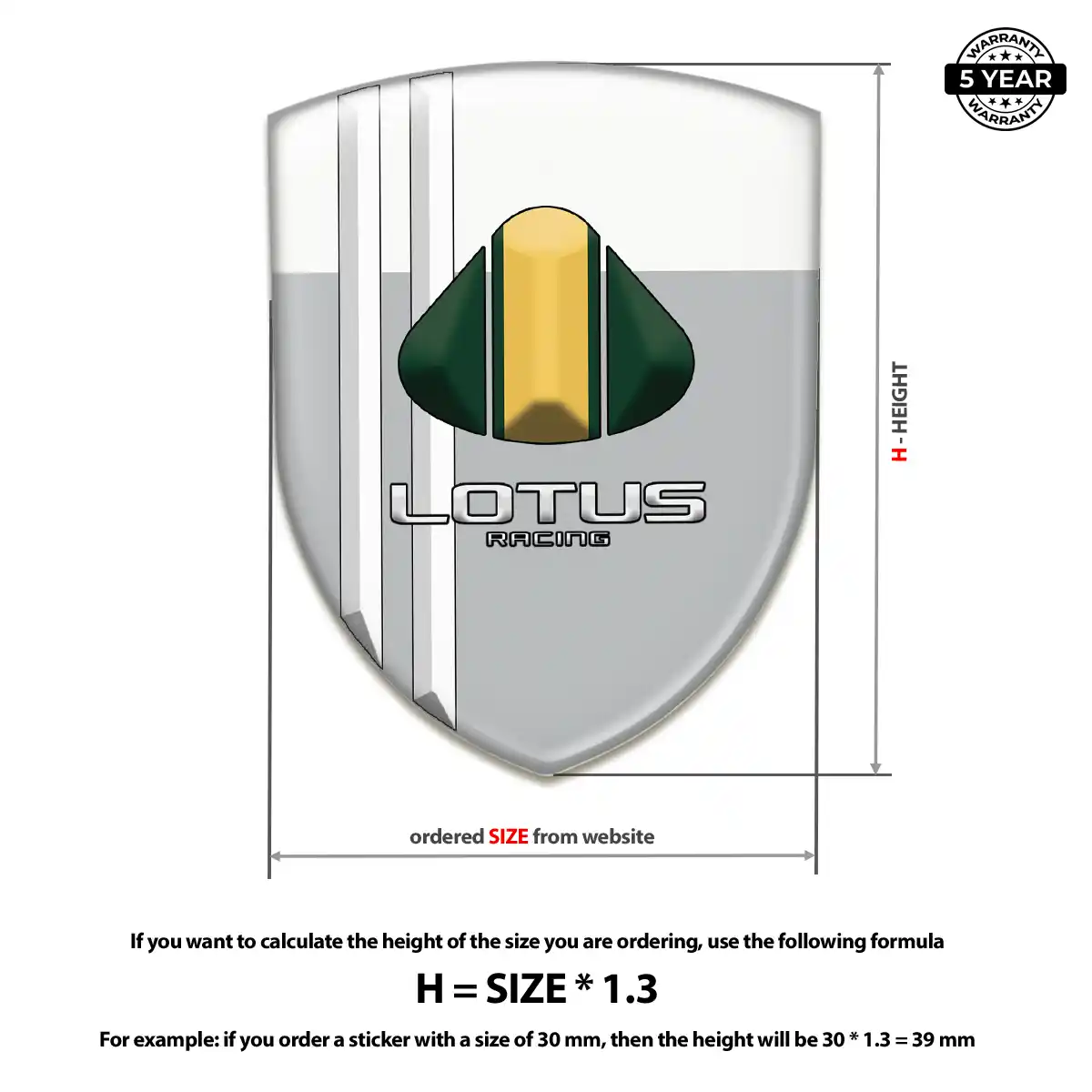 Lotus Epoxy Domed Sticker Exclusive Series