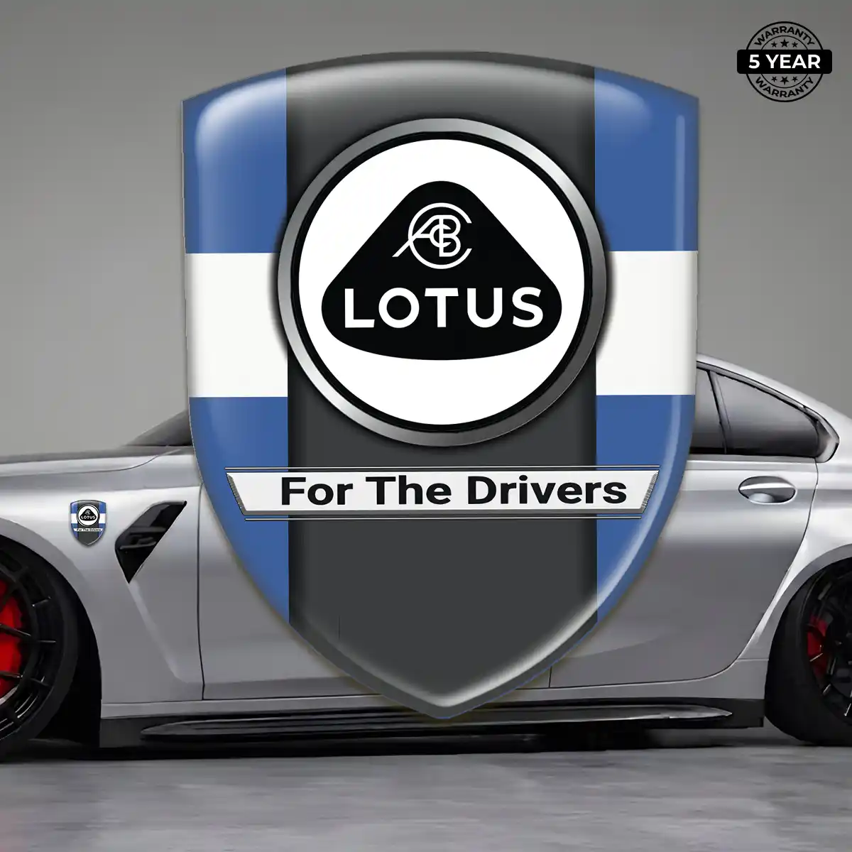 Lotus Epoxy Domed Sticker Exterior Luxe