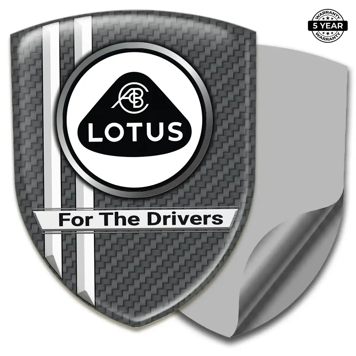 Lotus Epoxy Domed Sticker Interior Luxe