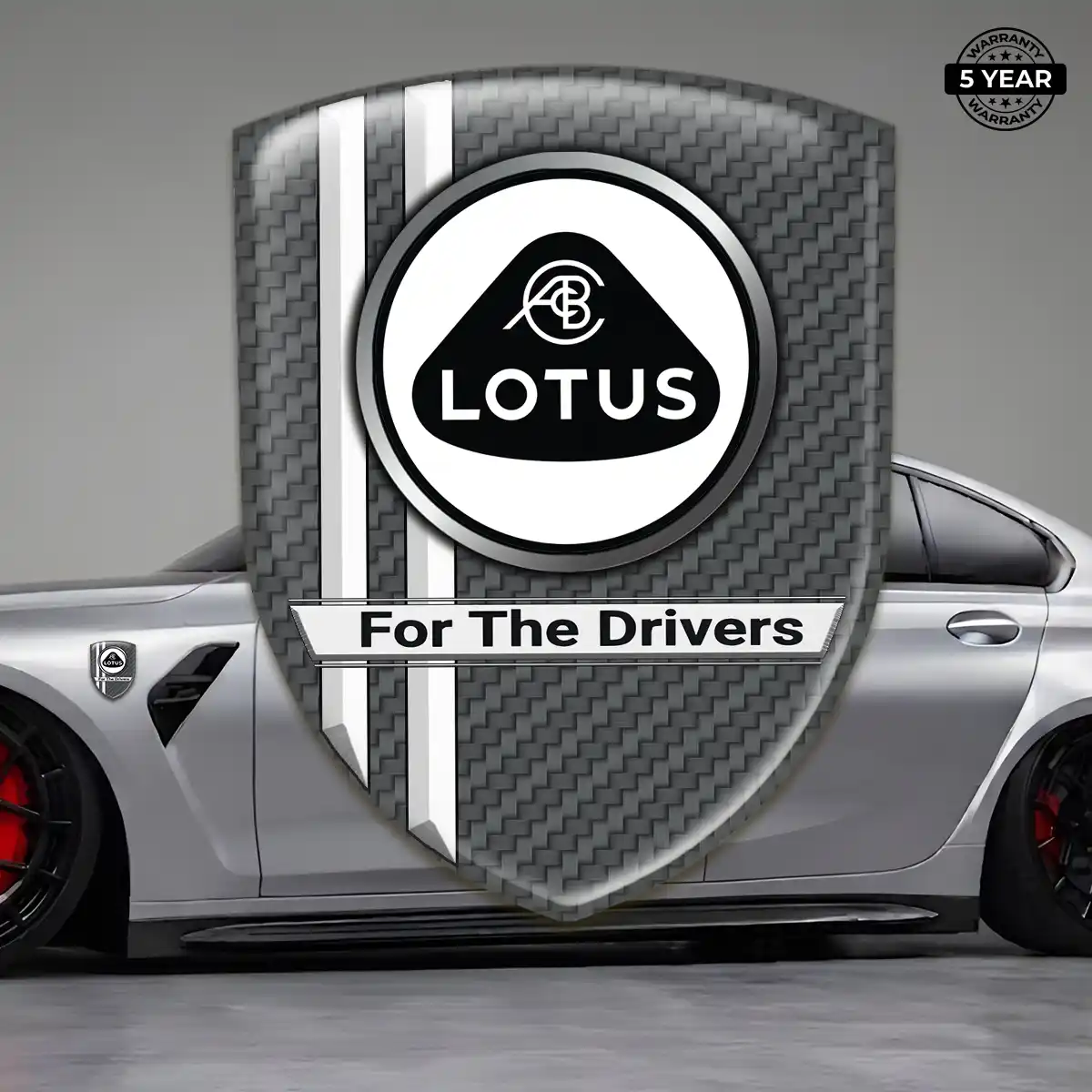 Lotus Epoxy Domed Sticker Interior Luxe