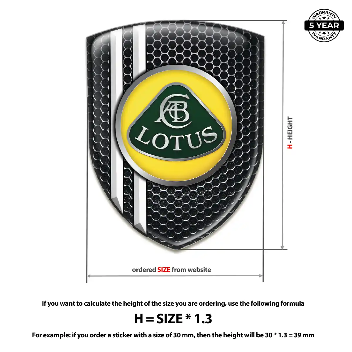 Lotus Epoxy Domed Sticker Noble Edition
