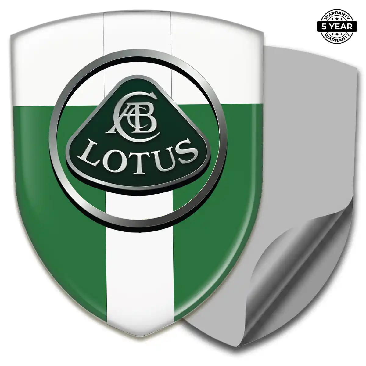 Lotus Epoxy Domed Sticker Opulent Line