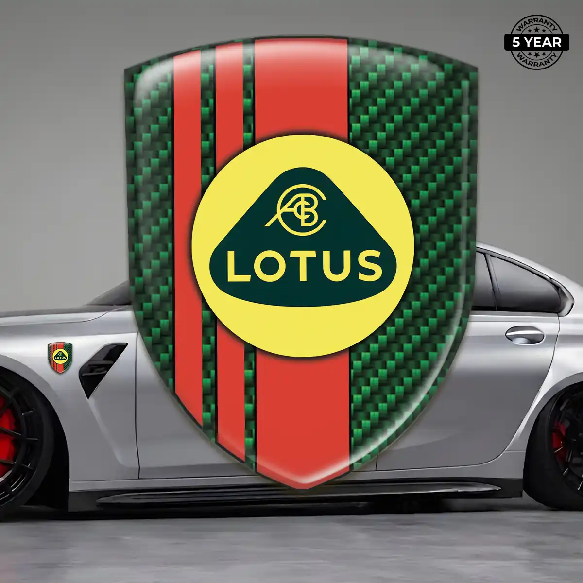 Lotus Epoxy Domed Sticker Outer Style