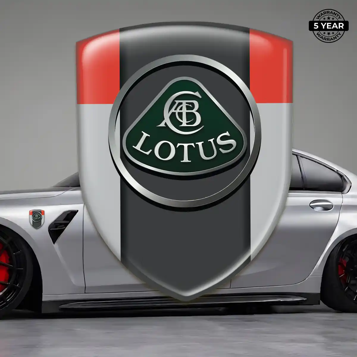 Lotus Epoxy Domed Sticker Premium Dome
