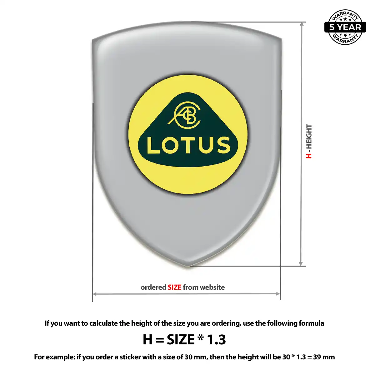 Lotus Epoxy Domed Sticker Signature Grade