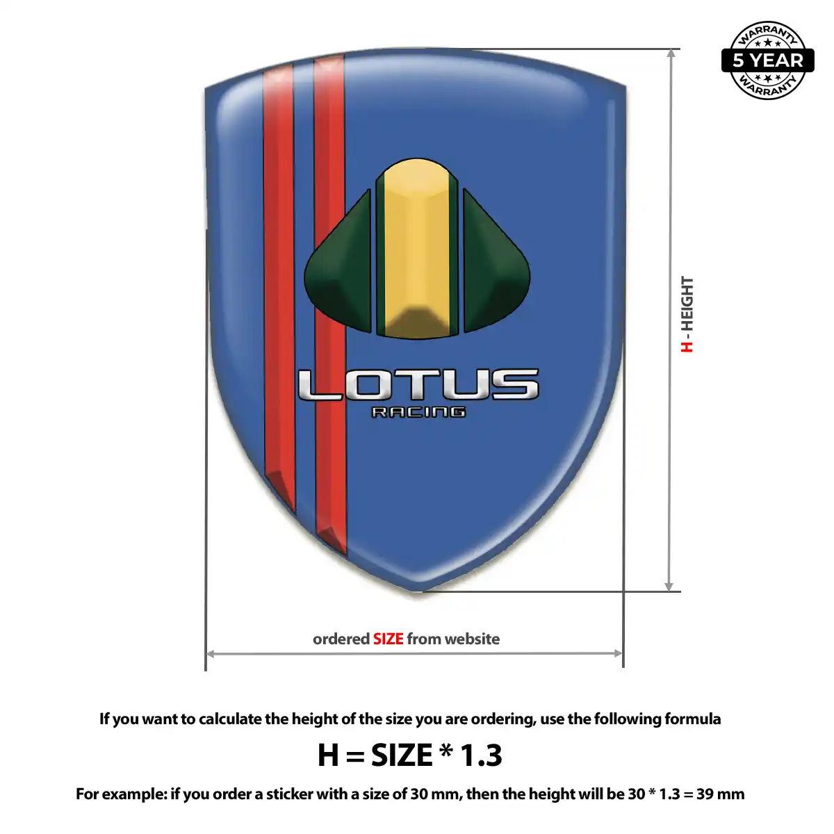 Lotus Epoxy Domed Sticker Superior Craft