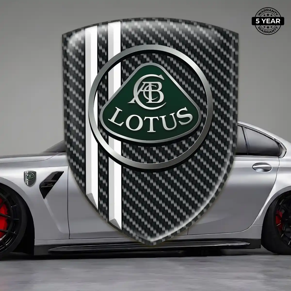 Lotus Gel Badge Sticker Cabin Style