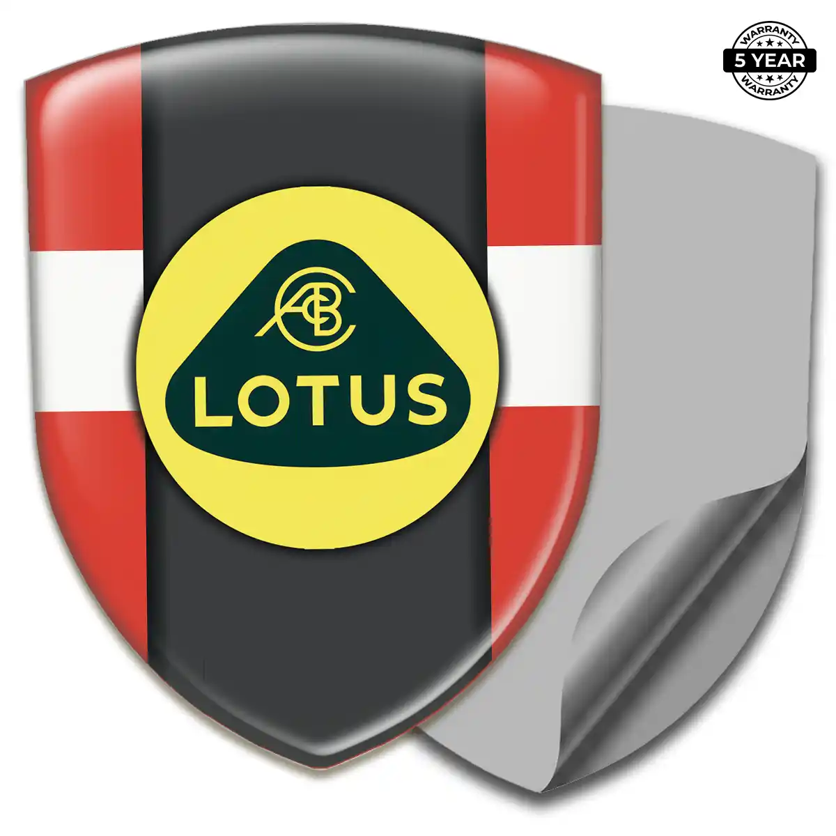 Lotus Gel Badge Sticker Exterior Luxe