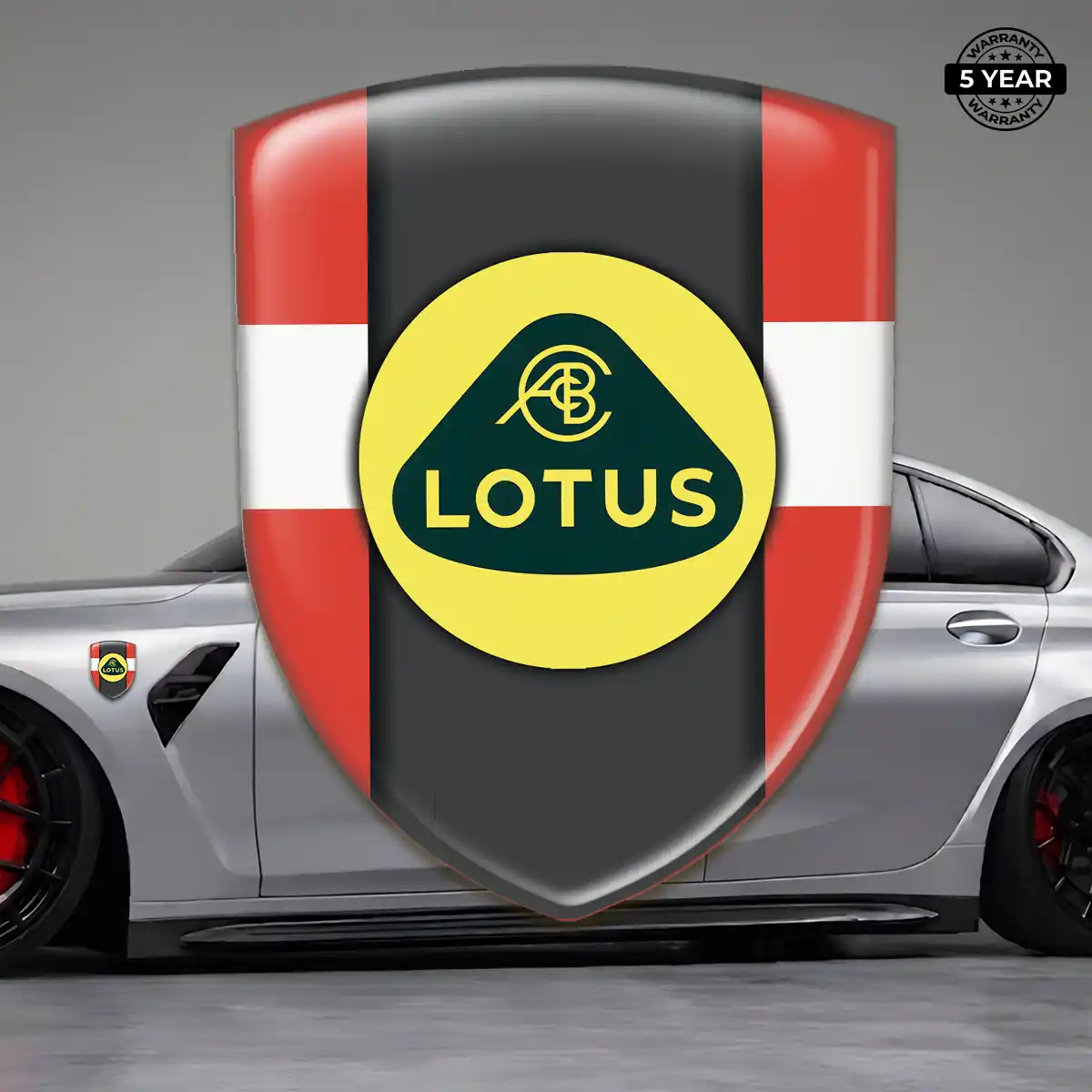 Lotus Gel Badge Sticker Exterior Luxe
