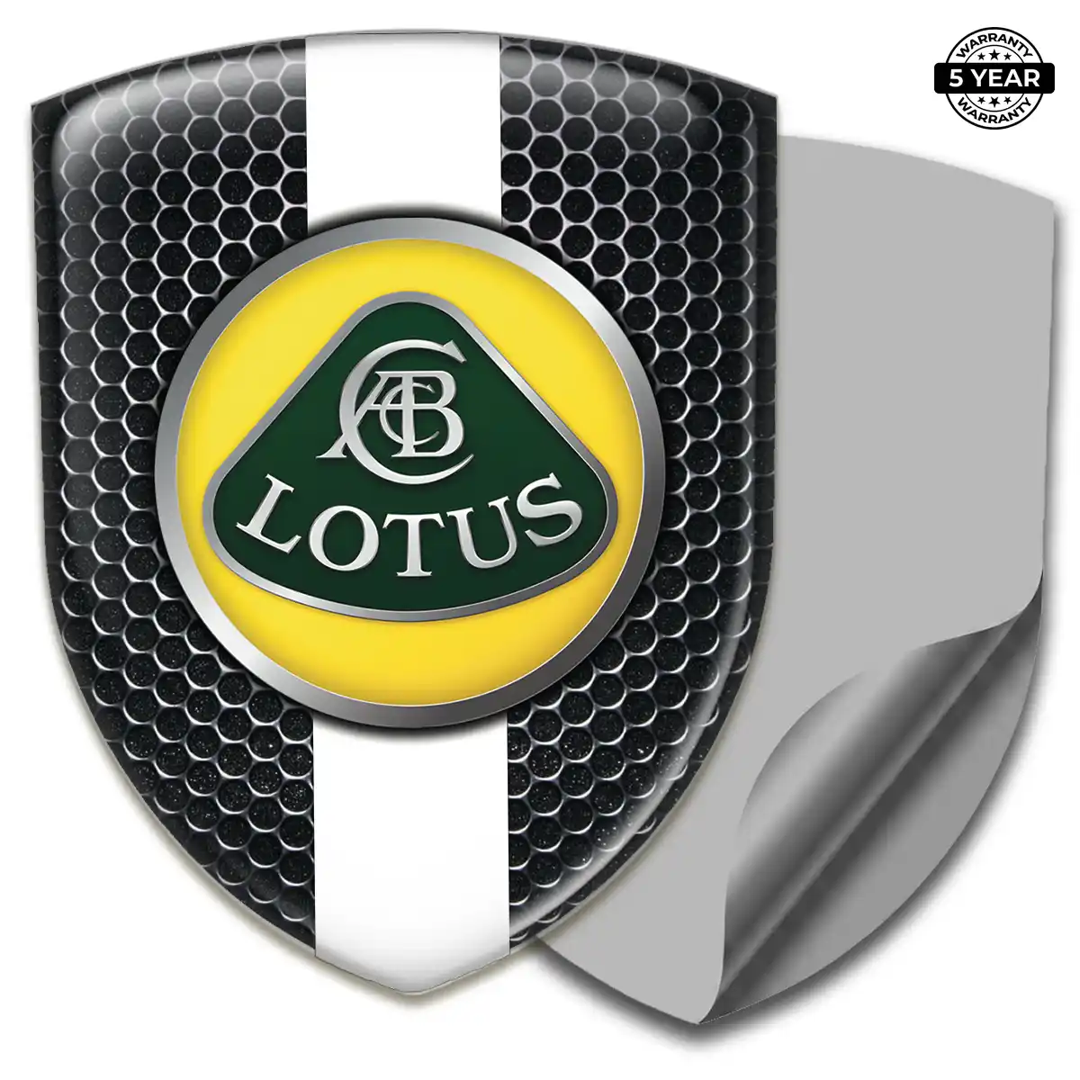 Lotus Gel Badge Sticker Interior Elegance