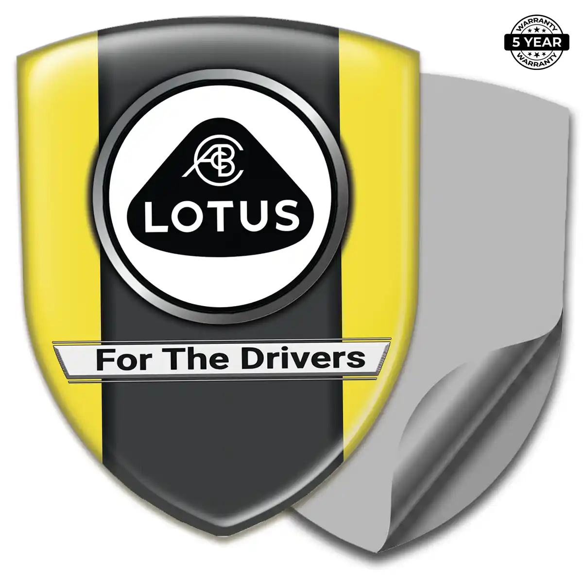 Lotus Gel Badge Sticker Interior Luxe