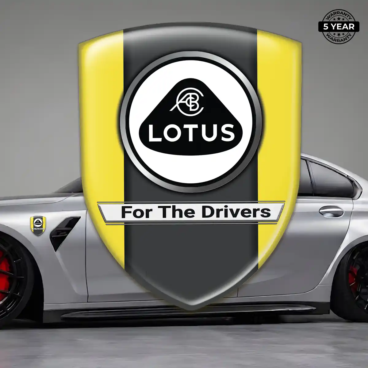 Lotus Gel Badge Sticker Interior Luxe
