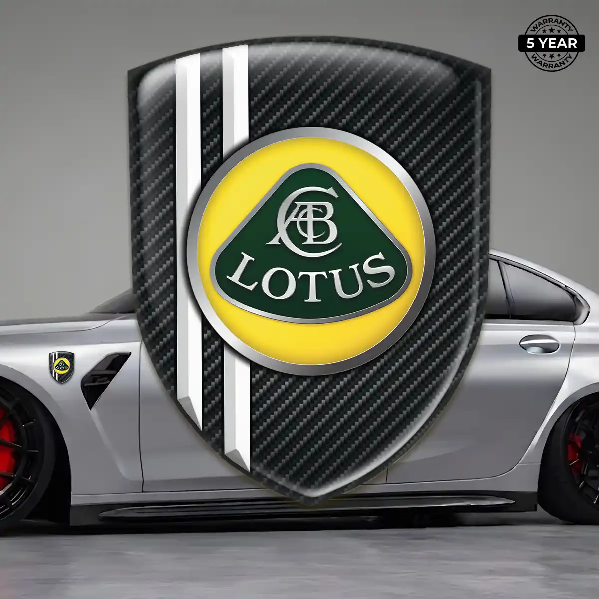 Lotus Gel Badge Sticker Premium Dome