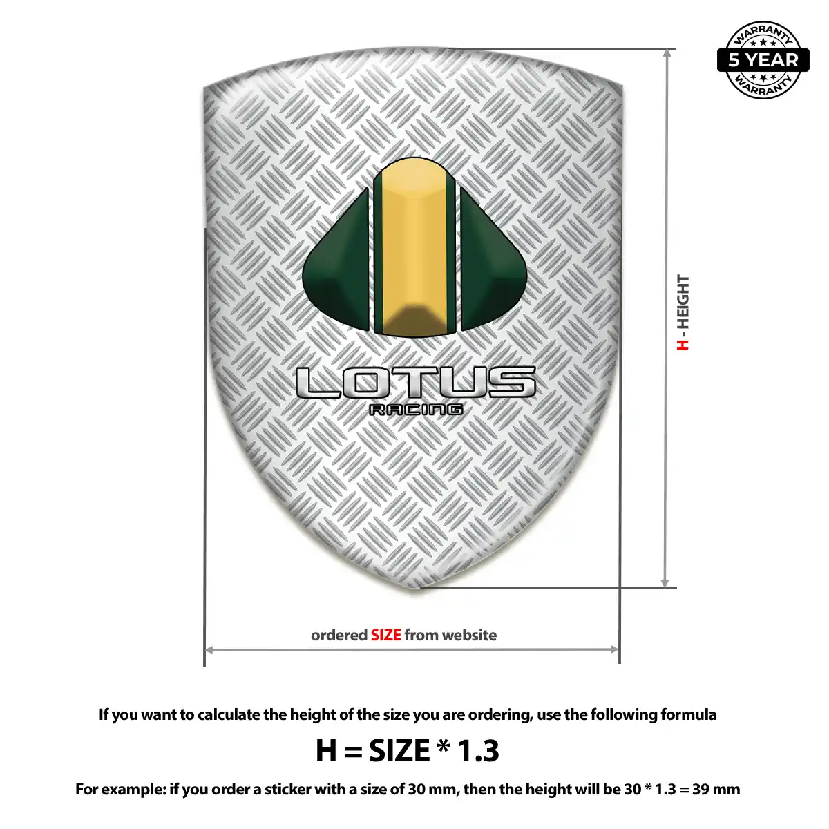 Lotus Gel Badge Sticker Prime Quality