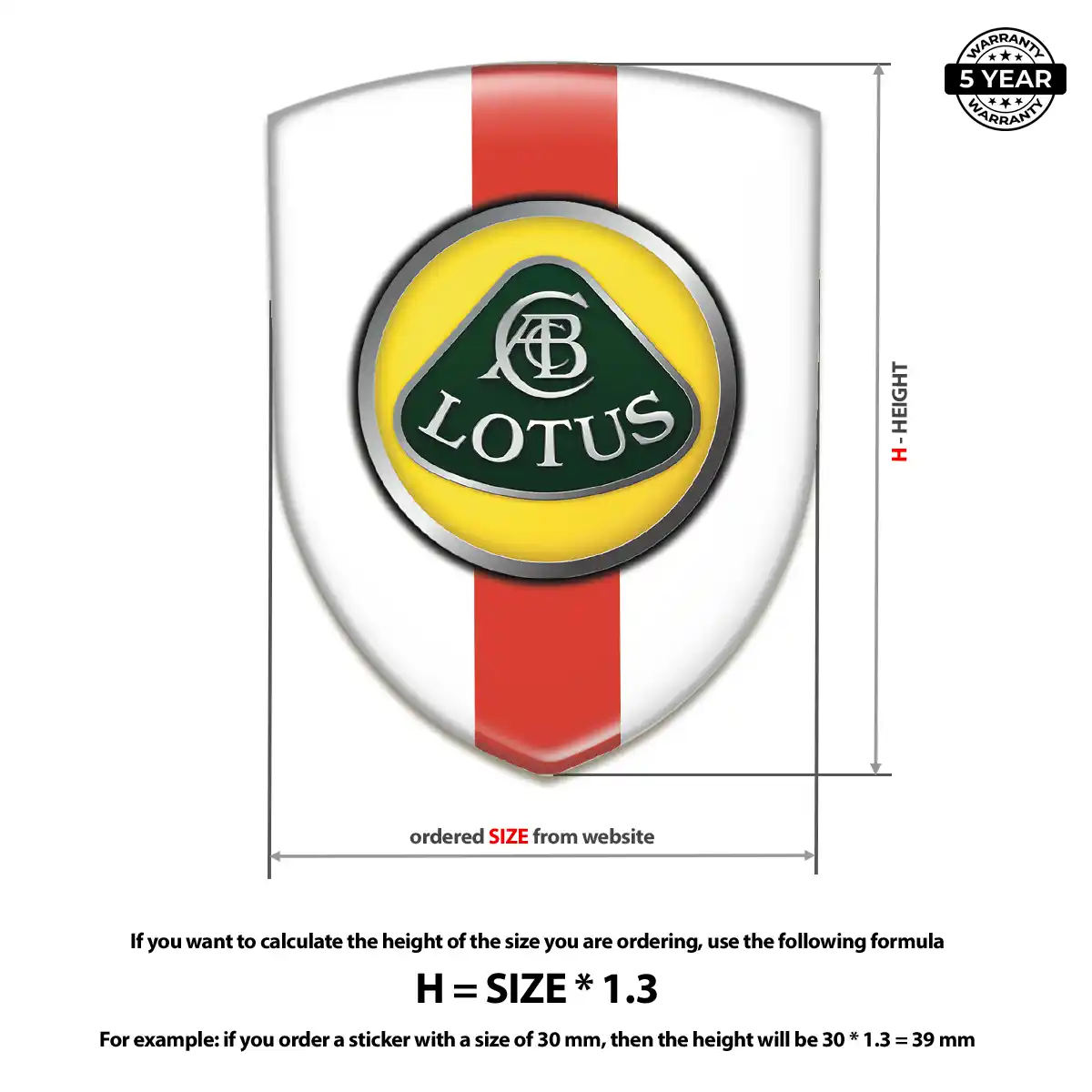 Lotus Gel Badge Sticker Refined Design