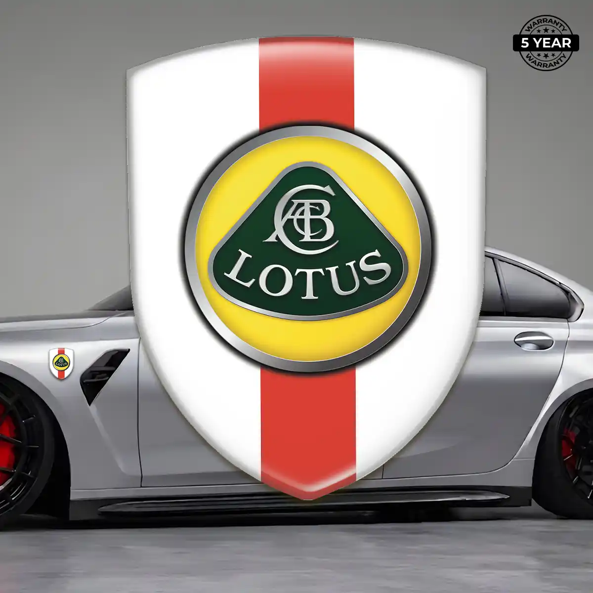 Lotus Gel Badge Sticker Refined Design