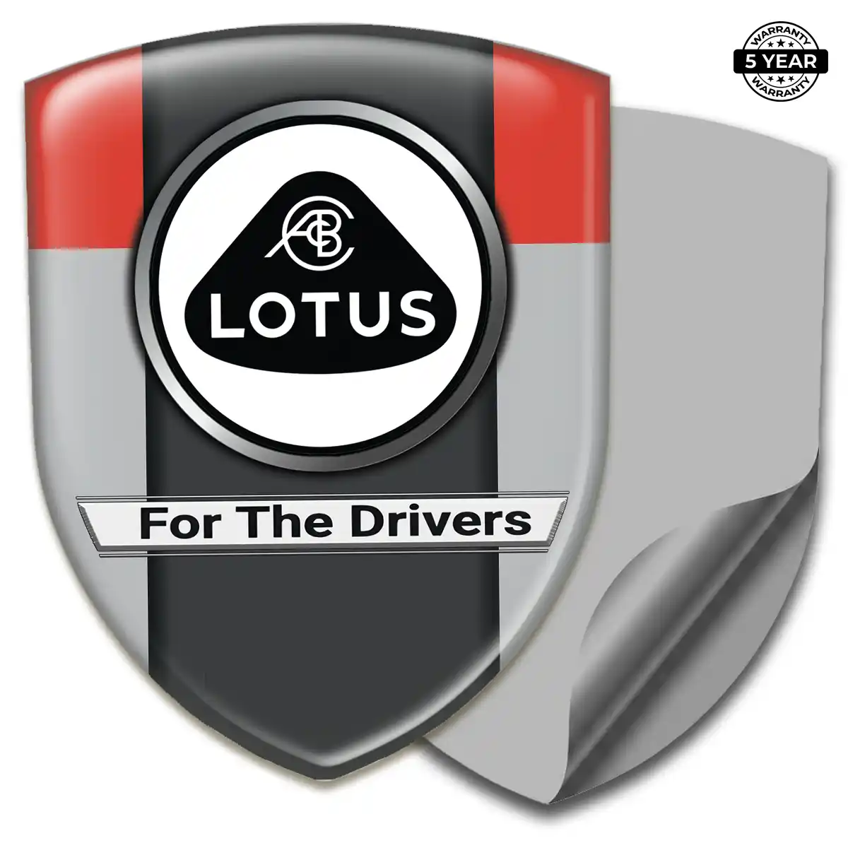 Lotus Gel Badge Sticker Resin Luxe
