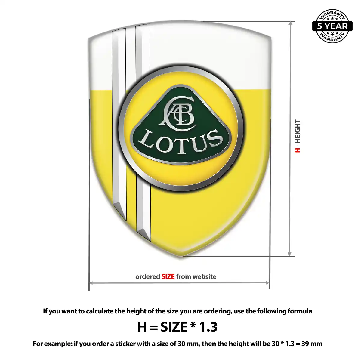 Lotus Gel Badge Sticker Signature Grade