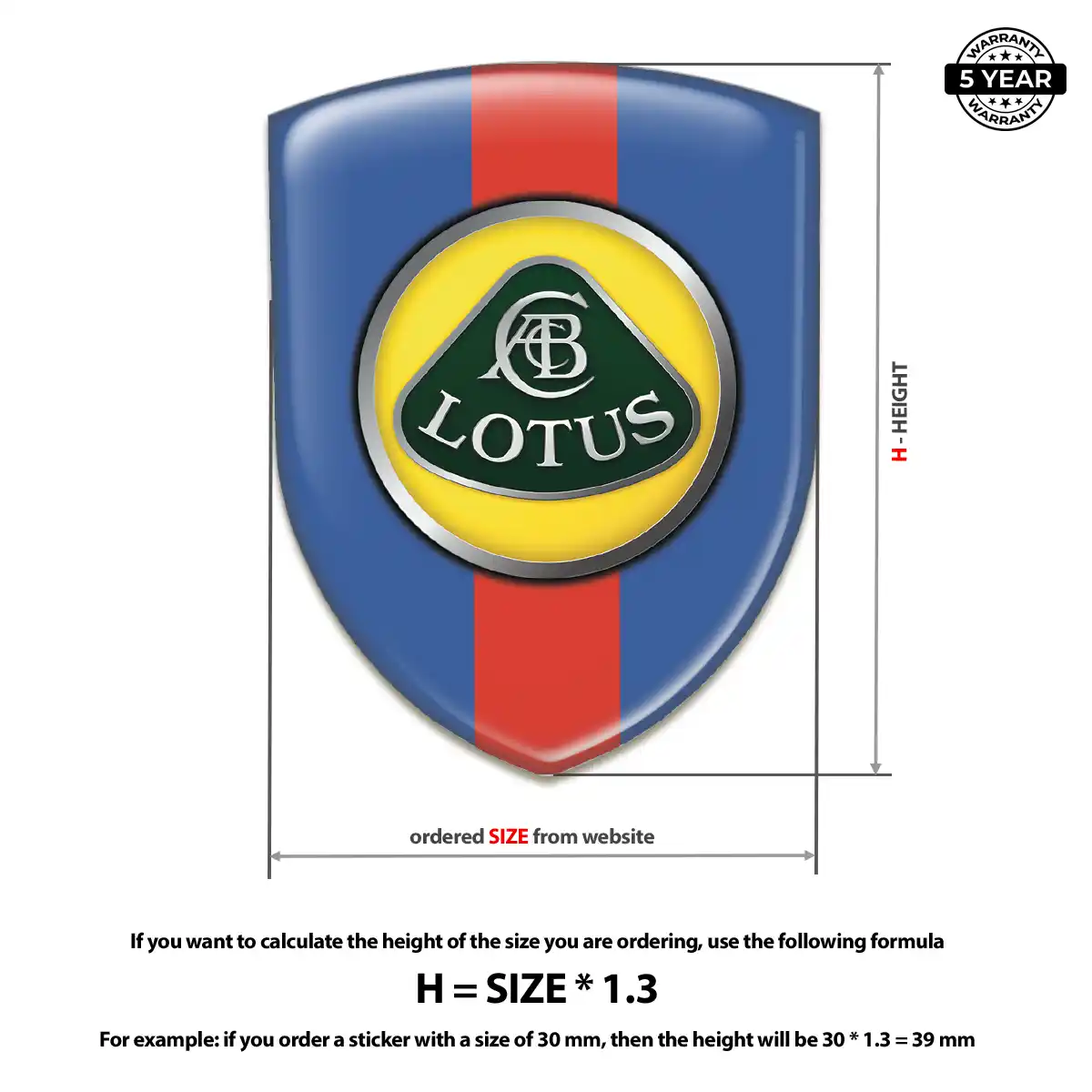 Lotus Gel Badge Sticker Sleek Style