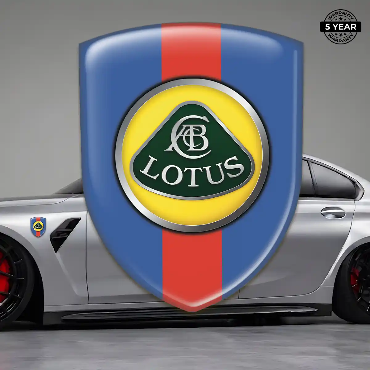 Lotus Gel Badge Sticker Sleek Style