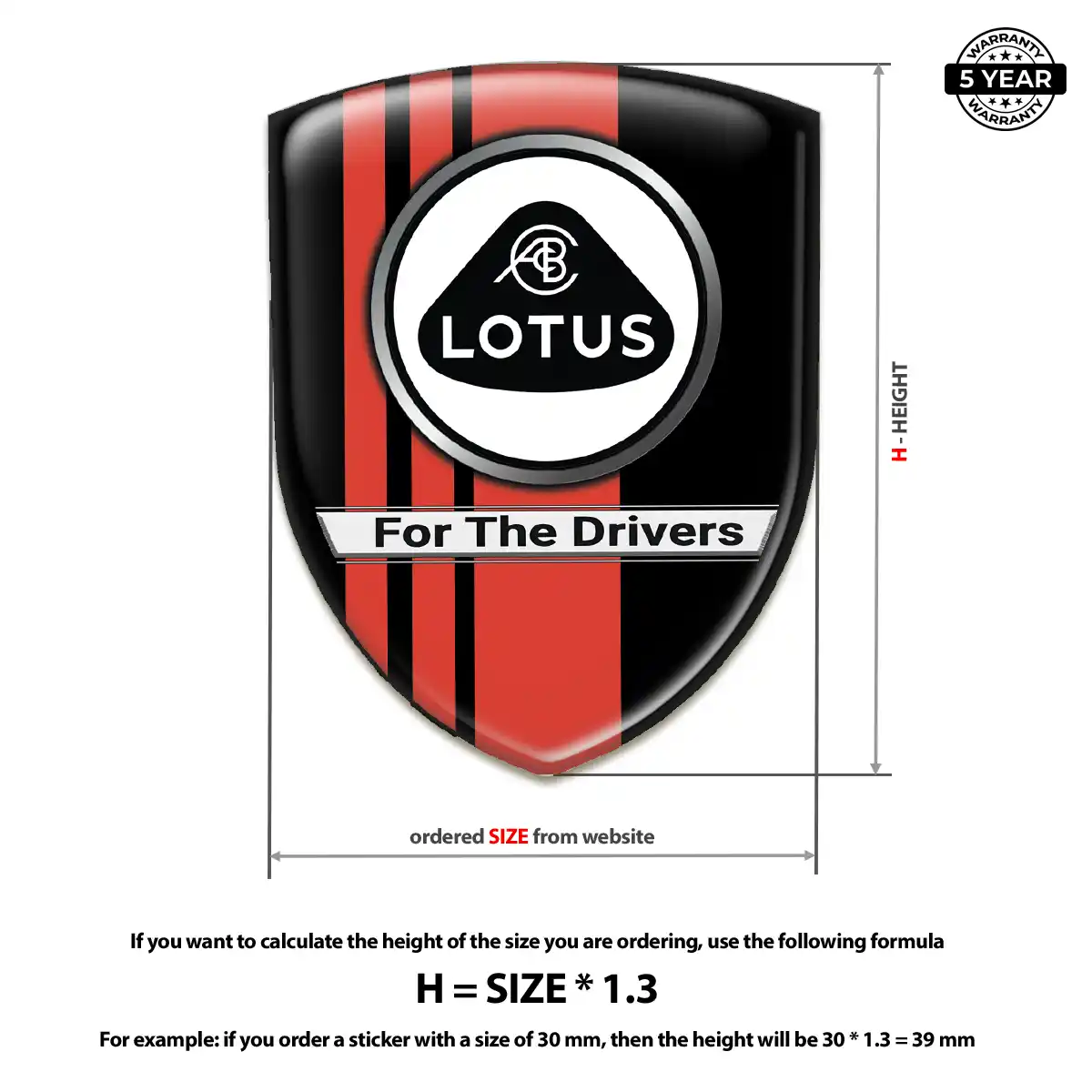 Lotus Gel Badge Sticker Superior Craft