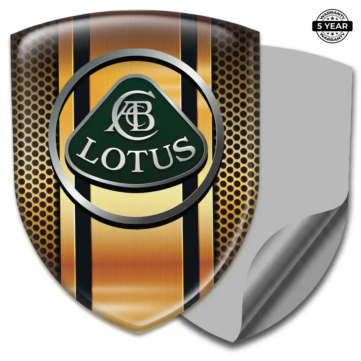 Lotus Gel Emblem Sticker Elite Finish