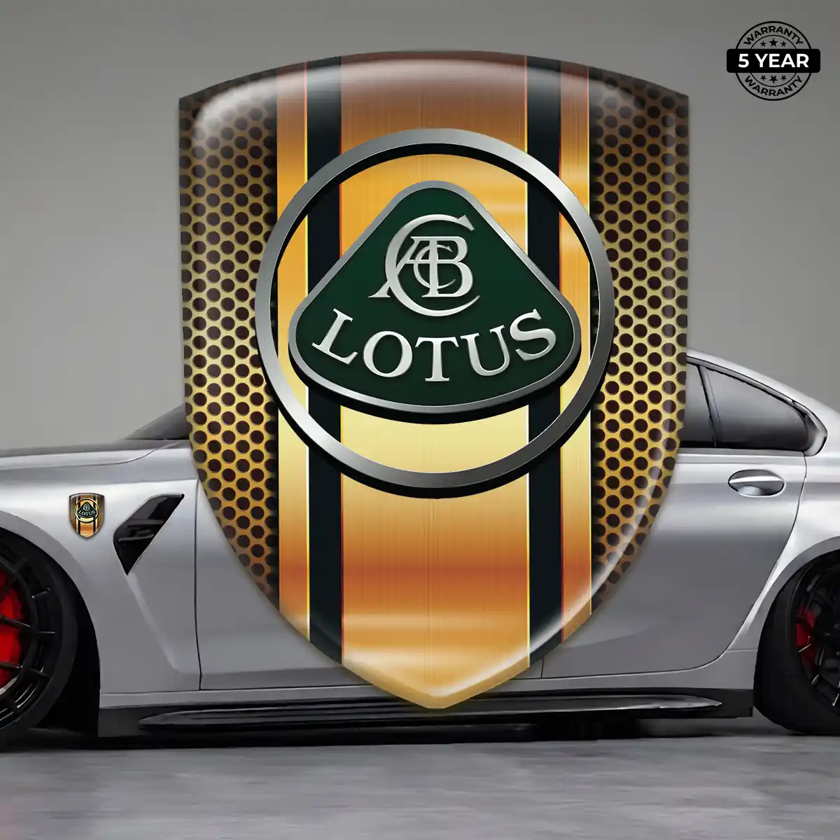 Lotus Gel Emblem Sticker Elite Finish